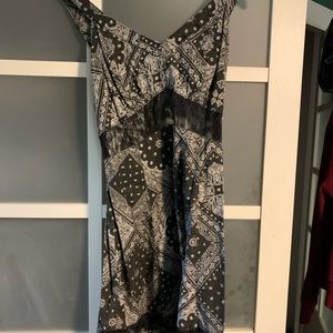 Rockabilly - Black Bandana with Lace cut-out -Small